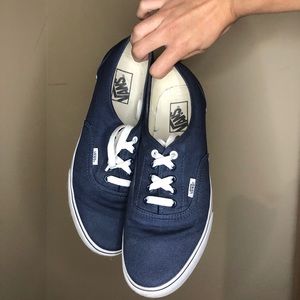 VANS Authentic Dark Blue Unisex Low Top Sneakers